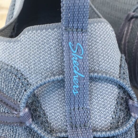 Skechers Womens Arya Blue Slip-on Sneaker Size 9 - Picture 13 of 16